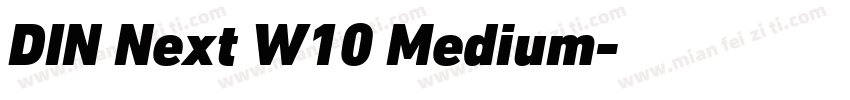DIN Next W10 Medium字体转换